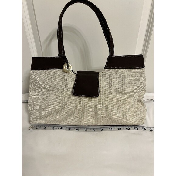 The Sak Brown And Ivory Knit Shoulder Bag EUC - Picture 6 of 10